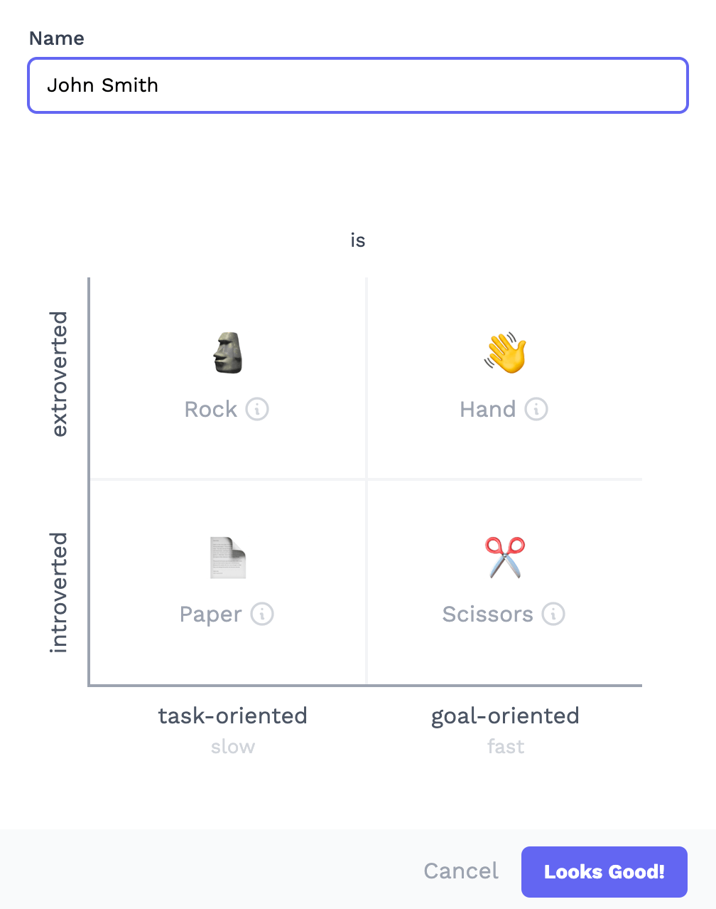 Customer profile user interface